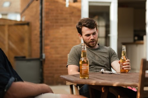 image of man in need of brief alcohol treatment