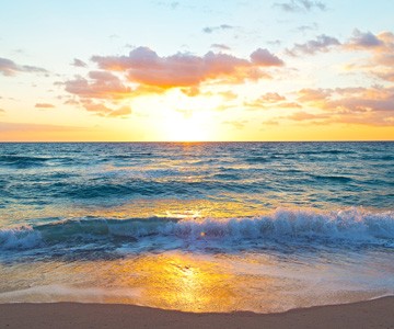 Sunrise over ocean for Hawaii rehab page