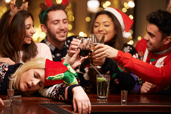 staying sober during christmas