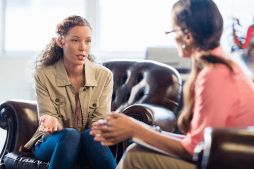 sober woman in intensive outpatient program for drug rehabilitation