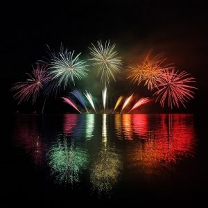 image of fireworks to represent staying sober during the summer holidays