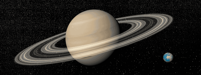 image of saturn and earth symbolizing awe and recovery