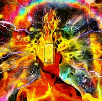 image of psychedelic experience to visually represent ibogaine treatment experience