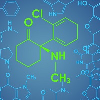 image of ketamine molecule