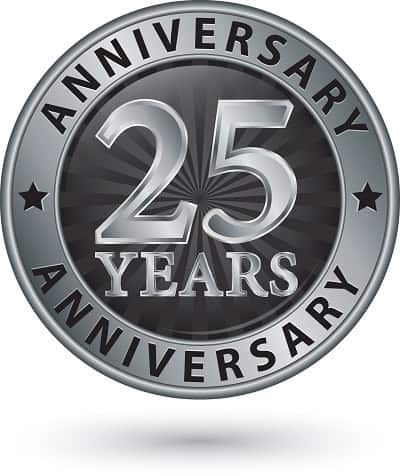 image of anniversary seal for celebration of smart recovery 25 years