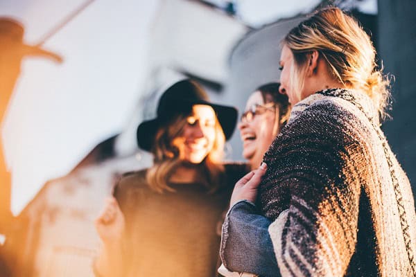 image of group of friends to symbolize social fitness