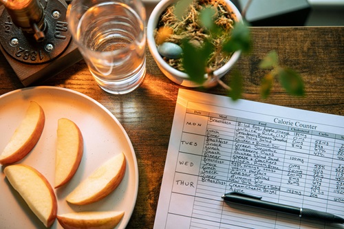 image of a food diary
